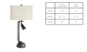 Pacific Coast Metal Transitional Table Lamp with Spotlight